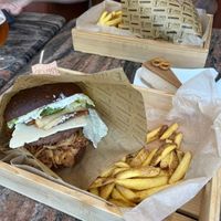 Burger with fries  at Frito in Martin