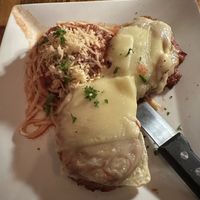 Vegan chicken parm   at Orapax in Norfolk