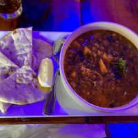 Vegan lentil soup   at Orapax in Norfolk