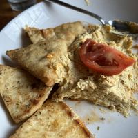 The hummus appetizer!!!  Omg good   at Orapax in Norfolk