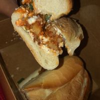 Buffalo chicken sandwich!  at Montclair Vegan in Montclair