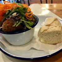 Vegan build your own bowl at Kofta Meatball Kitchen in Vancouver