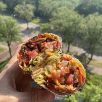 baby veggie burrito (no cheese, no sour cream). yummy.   at Salsa Shop in Utrecht