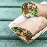 Falafel Wrap at Fruibies in Kuranda