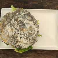 Hawaiian cheeseburger at Fruibies in Kuranda