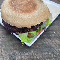 Hawaiian burger  at Fruibies in Kuranda