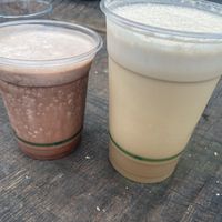 Iced chocolate and iced coffee   at Fruibies in Kuranda