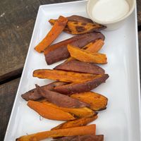 Sweet potato wedges  at Fruibies in Kuranda