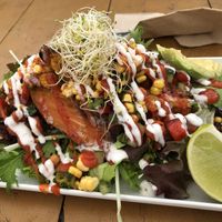 Loaded sweet potato at Fruibies in Kuranda