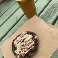 Mini vegan pizza at Fruibies in Kuranda