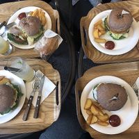 Burgers at yummyyomil in Seoul