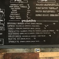 Impossible Burger at Cleveland Airport. Nice surprise here at the airport to find plant-based burgers.  at CLE - Inca Tea Cafe - TB in Cleveland
