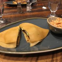 Burger crepe at Kind Crepes in Mendon