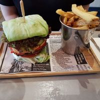 Vegan burger   at Burzza in Waterford