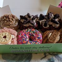 Simpsons inspired one is the best at Rodeo Doughnuts - Shaftesbury Ave in London