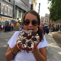 Mega Chris Hemsworth doughnut the size of my head at Rodeo Doughnuts - Shaftesbury Ave in London
