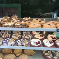 Vegan donuts  at Rodeo Doughnuts - Shaftesbury Ave in London