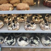 Vegan selection  at Rodeo Doughnuts - Shaftesbury Ave in London