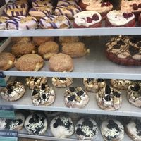 Vegan cabinet  at Rodeo Doughnuts - Shaftesbury Ave in London
