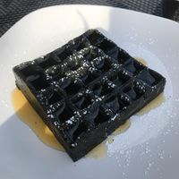 Charcoal waffle  at Pirate's Bone Burgers - Crossroads in Kansas City