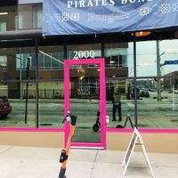 Drive, walk or scoot, this place is a hoot. at Pirate's Bone Burgers - Crossroads in Kansas City