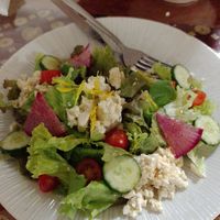 Tofu, "thick as cheese" at LaLa Zorba ララ・ゾルバ in Naha