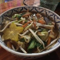 Okinawa soba vegetable soup at LaLa Zorba ララ・ゾルバ in Naha