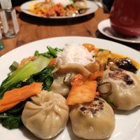 A selection of food from the buffet at Chimy's in Zurich