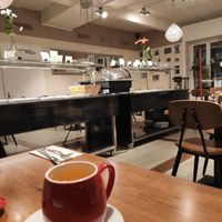 View from our table (we arrived before the restaurant's opening time) at Chimy's in Zurich