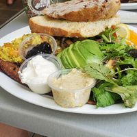 Vegan breakfast platter at Island Vintage Coffee in Honolulu