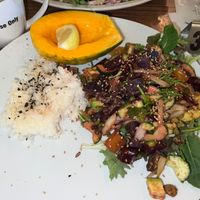 Vegan Curried Quinoa Plate (but I’m not seeing quinoa) so maybe not , oops  at Island Vintage Coffee in Honolulu