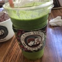 Green mango lilikoi smoothie   at Island Vintage Coffee in Honolulu