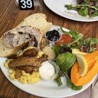 Vegan egg scramble 💚  at Island Vintage Coffee in Honolulu