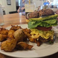 Vegan egg and bacon at Island Vintage Coffee in Honolulu