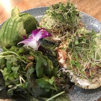 Veggie bagel at Island Vintage Coffee in Honolulu