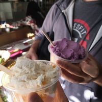 Vegan ice cream at Perutambo Biomarket - Antonio Raymondi in Huaraz