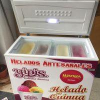 Vegan helados!  at Perutambo Biomarket - Antonio Raymondi in Huaraz