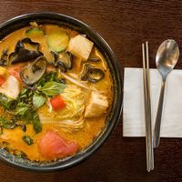 Fortunate Spicy Veggie Rice Noodles at LN Fortunate Coffee in Shanghai