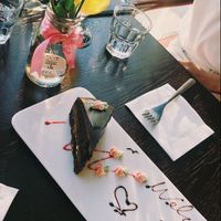 Chocolate cake at LN Fortunate Coffee in Shanghai