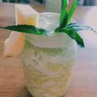 Lemon and Mint Crushie  at COOH Cafe in North Curl Curl