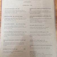 Menu in Jan ‘19 at COOH Cafe in North Curl Curl