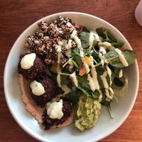 Falafel plate  at COOH Cafe in North Curl Curl