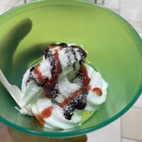 That‘s 3€ I think 😜  at Meloonia Frozen Yogurt in Weiterstadt