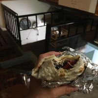 El pablo burrito bad picture but great food! at O Burrito in Porto