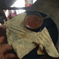 Quesadillas still bad picture but great food at O Burrito in Porto