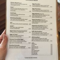 Menu  at Saff's Cafe  in Castlemaine