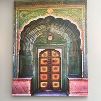 Wall art at Ahimsa Garden in New York City
