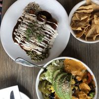 Mole and fajita bowl #Veganuary at Bar Verde in New York City