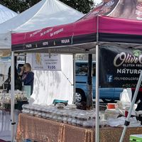 stand at farmers market   at Olive Oil Cafe in San Diego
