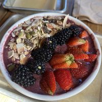 Açaí bowl  at Red Barn Bakery in Irvington